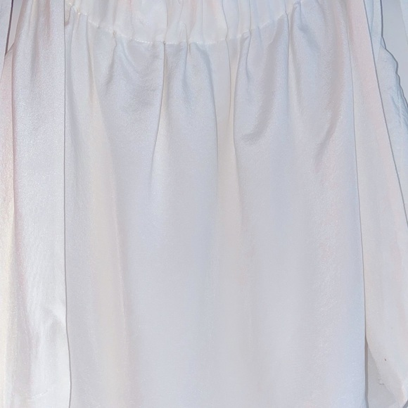 Club Monaco silk off the shoulder tie blouse - Picture 3 of 4